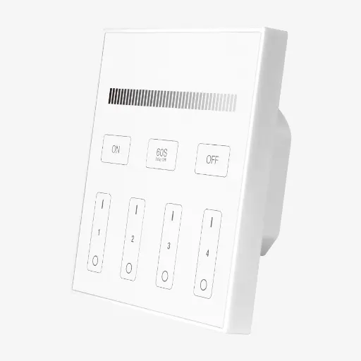 [SCO.050.216] AURA ¦ Control Fijo Pared Unicolor  4 Zonas – Alimentacion 120V
