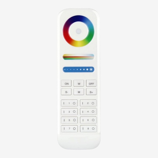 [SCO.050.108] AURA ¦ Control Portatil RGBWW  8 Zonas – Alimentacion Baterias