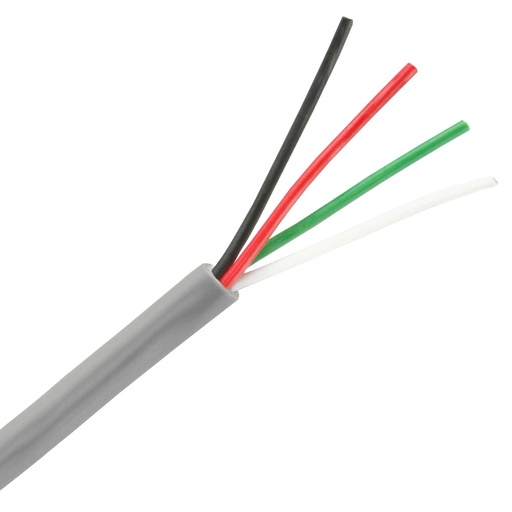 [CAB.002.406] Cable RGB 4 x AWG18 IP20 100% Cobre (Recubierto Gris)
