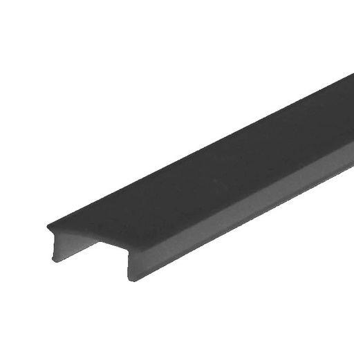 [DIF.01XN.020] Difusor Policarbonato 2mt Negro | 15x5mm | 