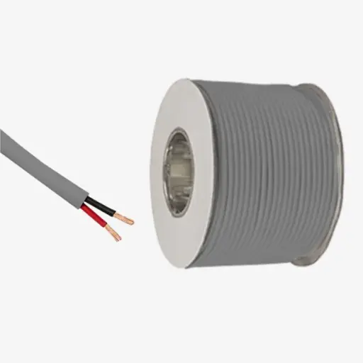 [CAB.002.206-G] 1.0m Cable 2 x AWG18 IP20 100% Cobre (Recubierto Gris) | [Permite Venta Granel: Multiplos 5m]