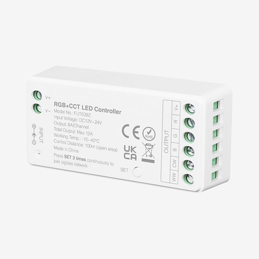 [SCO.051.520] AURA ¦ Controlador Zigbee RGB+WW RF | 5x5A 12/24v – Sin Remoto