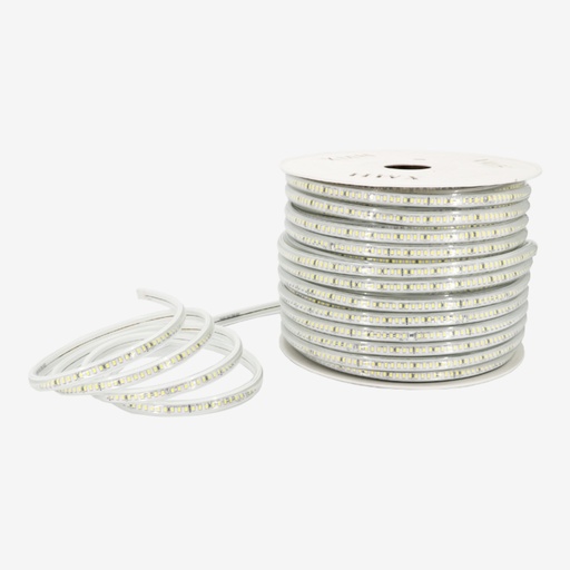 [TAB.3219.004] Kit 50m Manguera 144 LED/mt 2835 120V  Blanco Calido 3000K IP66.Exteriores 6w/mt  (Incluye Alimentador)
