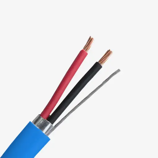 [CAB.002.220] 1.0m Cable DMX 2 x AW22 IP65  Blindado 100% Cobre (Recubierto Azul) | [Permite Venta Granel: Multiplos 5m]