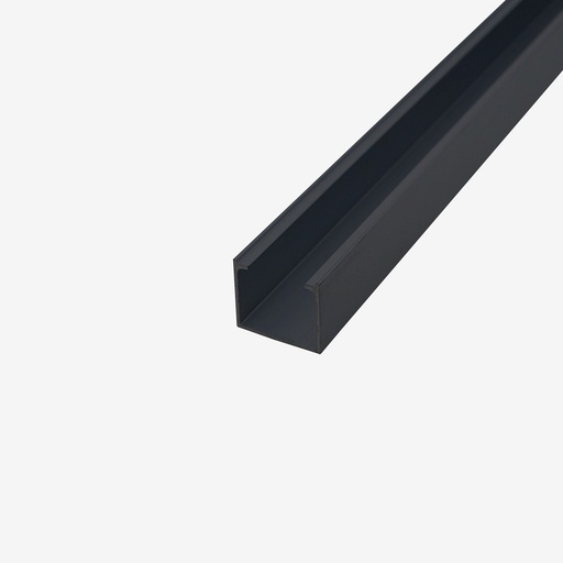 [BAL.041N.020] Base Aluminio 2mt Negro | Base Perfil PAL.041 | 