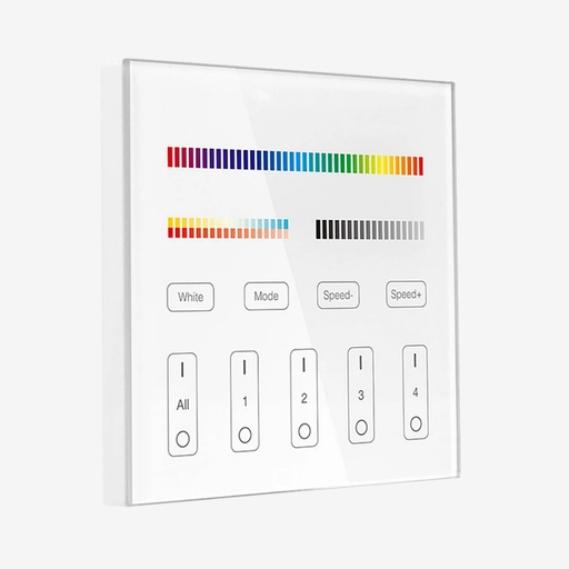 [SCO.050.214] AURA ¦ Control Fijo DMX + RF RGB  4 Zonas – Alimentacion 120V