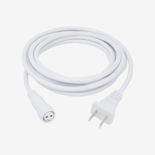 [SCO.005.202] Cable Alimentación Tira Driverless 120V 3mt| 1x8A 120v | Conector Rosca M18