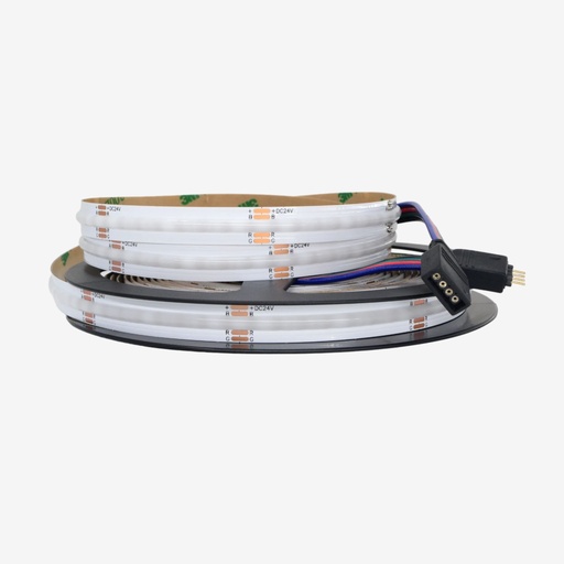 [TBM.2123.024] Tira 480 LED/mt COB 24V RGB Multicolor 5MT IP20.Interiores 12w/mt