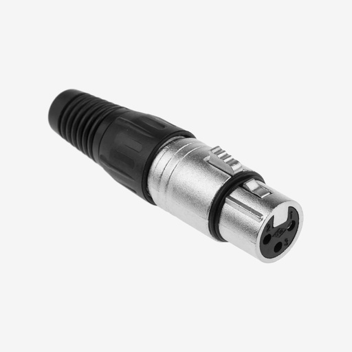 [ACC.110.104] Conector DMX Hembra | Cuerpo Zinc, Terminales Enchapado Plata 2 μm | 16A <50V
