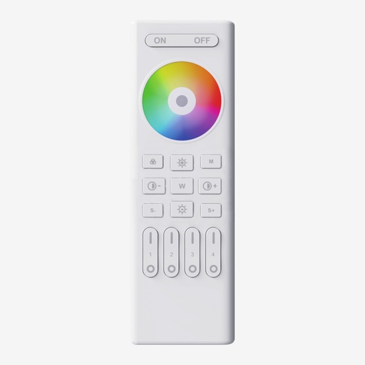[SCO.050.114] AURA ¦ Control Portatil RGBWW  4 Zonas – Alimentacion Baterias