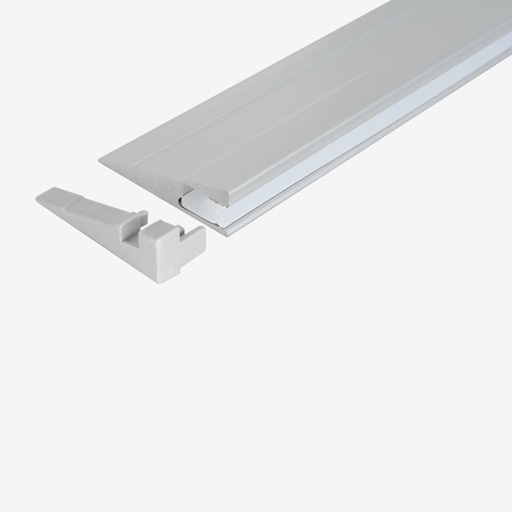 [PAL.078.020] KIT Perfil Aluminio 2mt | Frente Repisa Compacto