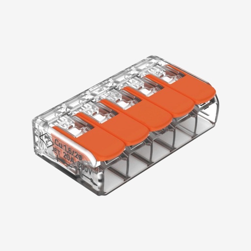 [ACC.100.410] Conector eléctrico a Presión SnapConnect (Polos Fusionados) - 5xAWG12-24 20A 300V